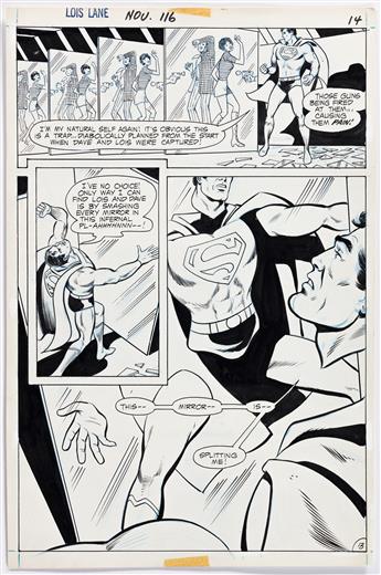 WERNER ROTH (1921-1973) / VINCE COLLETTA (1923-1991) This mirror is splitting me! [COMICS / SUPERMAN / LOIS LANE]